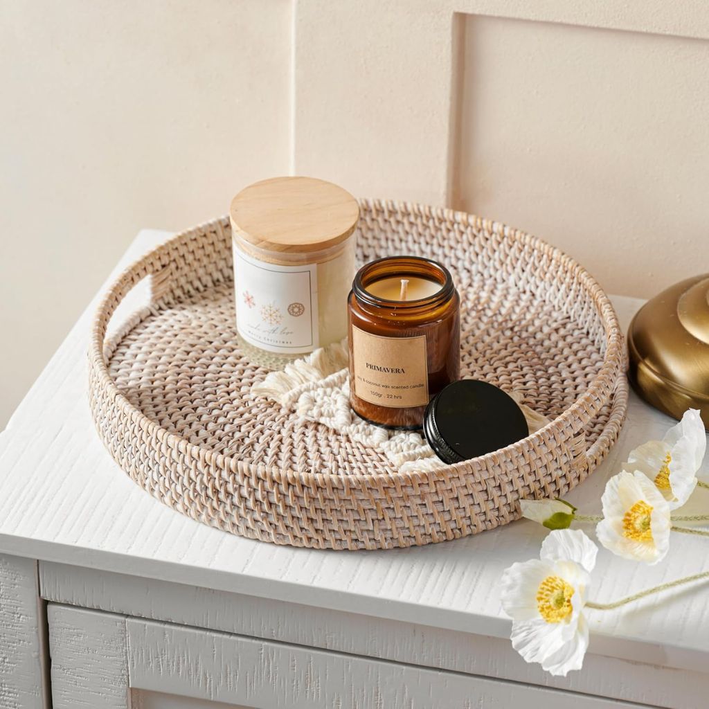 Rattan Trays • Whitewashed (Multiple Sizes)-7