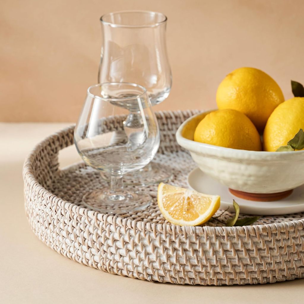 Rattan Trays • Whitewashed (Multiple Sizes)-5